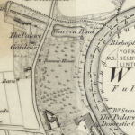Bishopthorpe Walled Kitchen Garden 1st edition 6" OS surveyed 1846/7. NLS CC-BY.