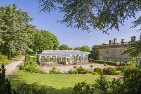 The Conservatory and house at Wentworth Castle Gardens, Yorkshire. Image reference 1409413. ©National Trust Images/Andrew Butler. www.nationaltrust.org.uk