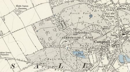 Figure 6. Campsmount Park OS 6" map, surveyed 1891, published 1894.