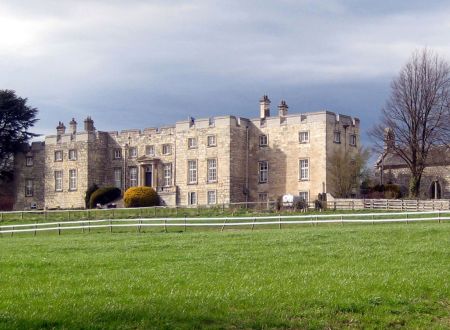 Figure 1. Hazelwood Castle and St Leonard’s Chapel, from the SE.