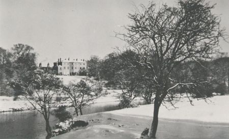 Figure 4. Healaugh Hall viewed from south bank of the River Wharfe.
