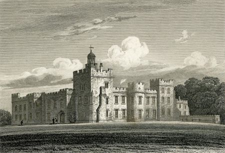 Hornby Castle from Neale's 'Views of the seats of noblemen etc', 1824. © The Trustees of the British Museum (CC BY-NC-SA 4.0)