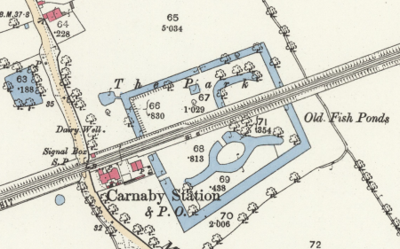 Carnaby Dutch Farm, 1888 from OS 1st ed 25 in map. National Library of Scotland. CC-BY-NC-SA 