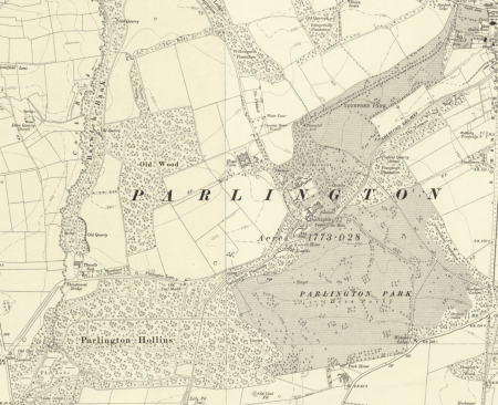 Parlington estate from OS 6" revised edition (1906), published 1909. National Library of Scotland CC-BY-NC-SA