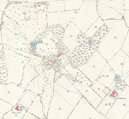 Sheriff Hutton park from OS 25" 1st edition, surveyed 1891. National Library of Scotland CC-BY-NC-SA