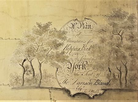 Title from plan by Mickle of Kippax Park 1787 (West Yorkshire Archive Services Leeds ref. WYL292/29. https://www.wyjs.org.uk/archive-service)
