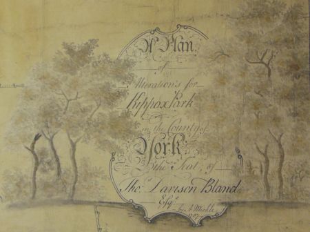 Title from plan for Kippax Park,1787 (West Yorkshire Archive Services Leeds ref. WYL292/29. https://www.wyjs.org.uk/archive-service)