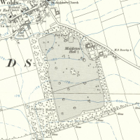 Middleton Hall parkland. OS 6" revised edition surveyed 1909. National Library of Scotland.  CC-BY-NC-SA