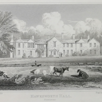 Figure 7 - Hawksworth Hall, Yorkshire. Drawn by JP Neale and engraved by S Rawle (1822), London. Reproduced with the permission of Special Collections, Leeds University Library, MS 194/15/133.