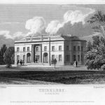 Figure 7. Thirkleby Hall seen from the south in the early 19th century, as published in Neale & Moule, 1822.