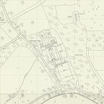 Gledstone Hall gardens from Ordnance Survey National Grid 1:2500 map revised 1972, published 1974. National Library of Scotland CC-BY. 